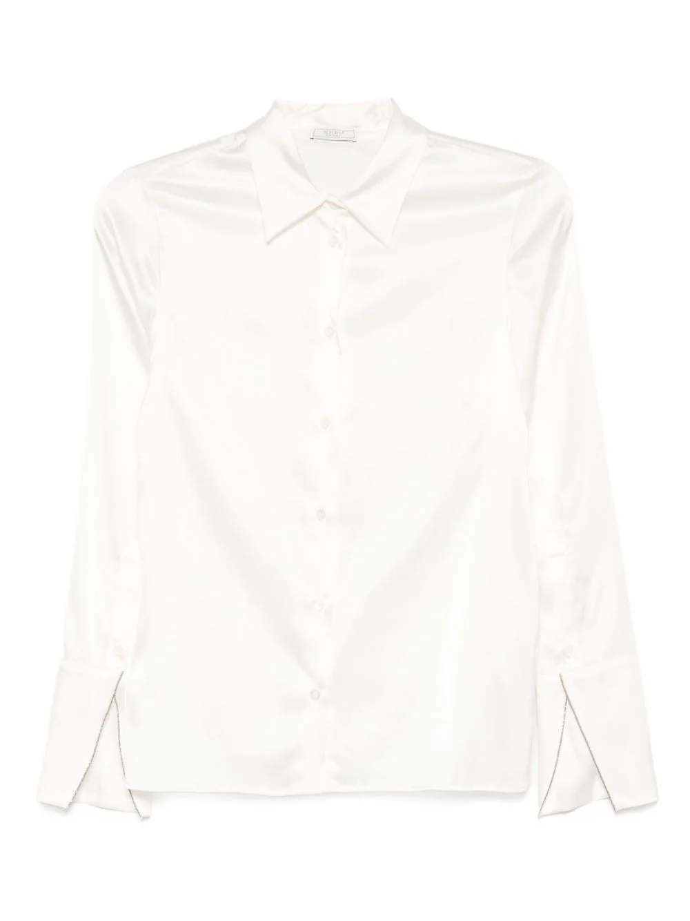 long-sleeve satin shirt - 1