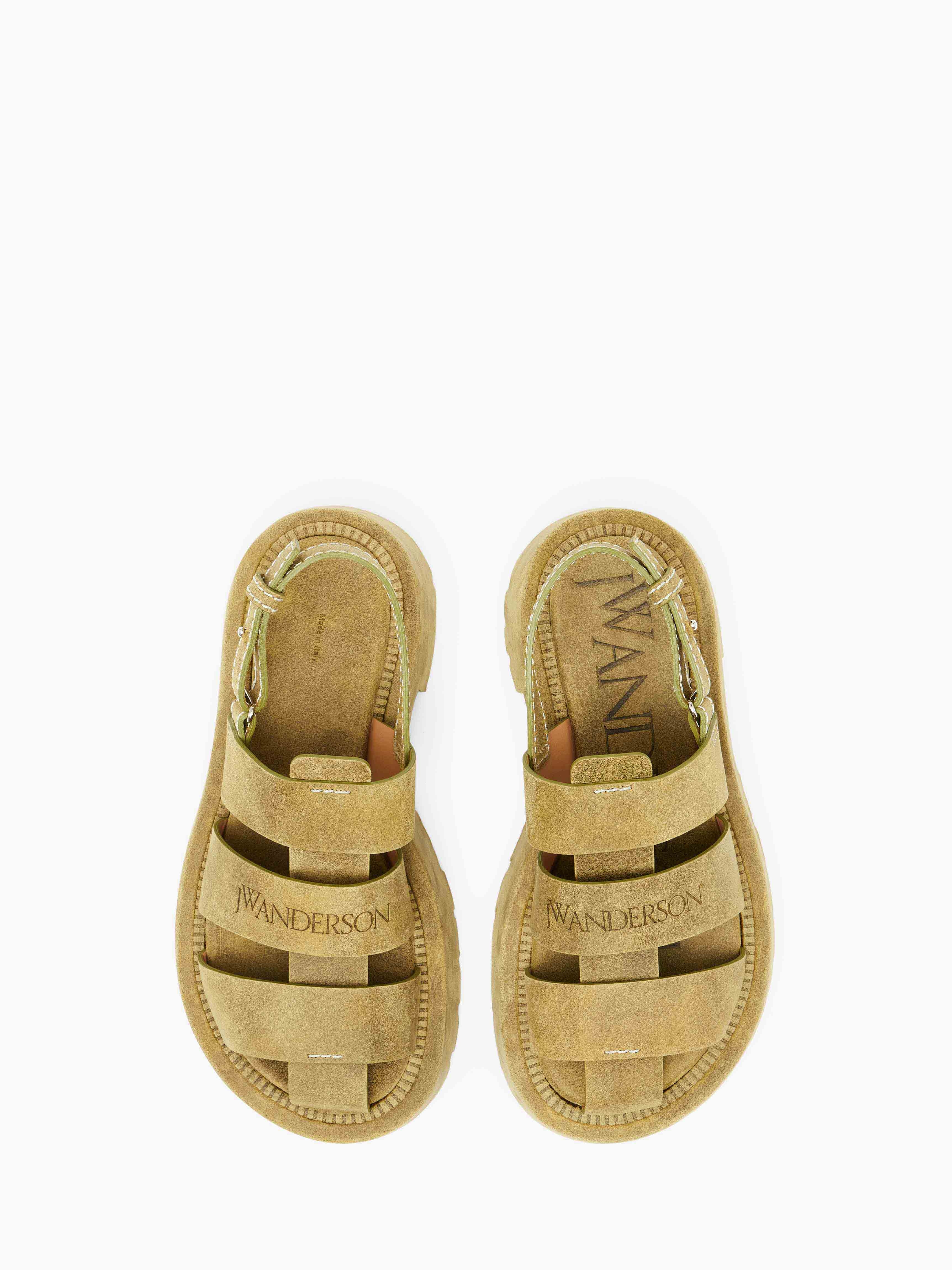 SUEDE PLATFORM FISHERMAN SANDALS - 4