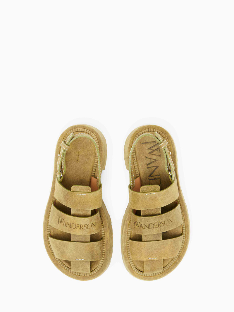 SUEDE PLATFORM FISHERMAN SANDALS 4