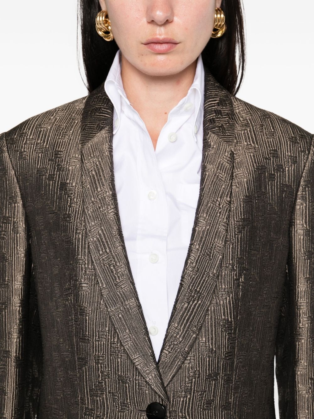 single-button blazer - 5