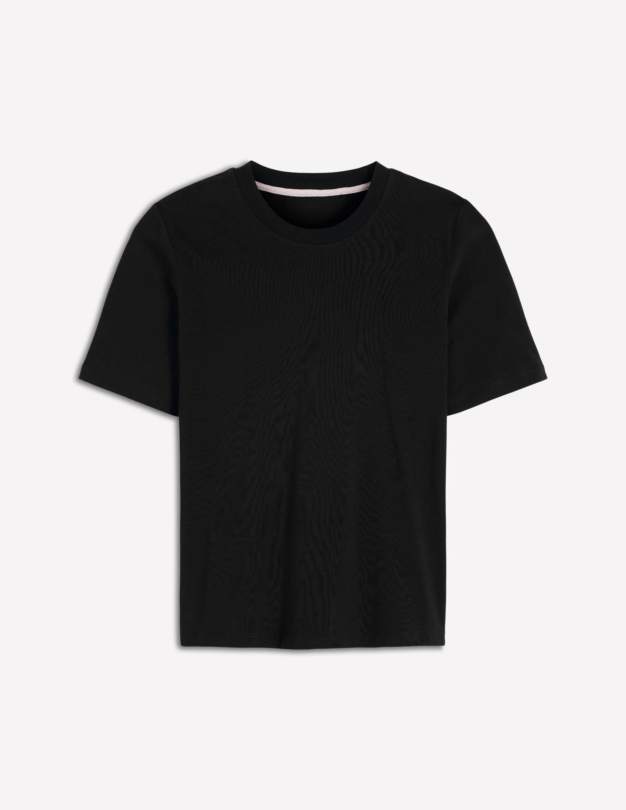 Ren Cotton Crew Neck T-shirt-Black - 1