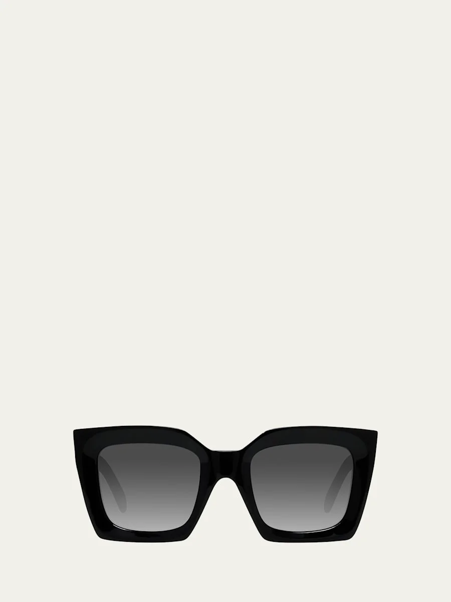 Rectangle Acetate Sunglasses - 1