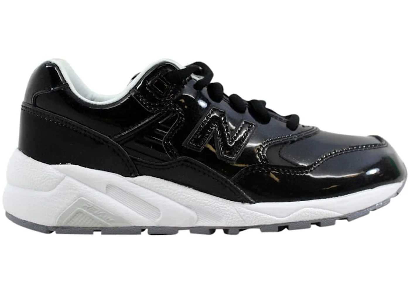 New Balance 580 Black Patent Leather (Women's) - 1