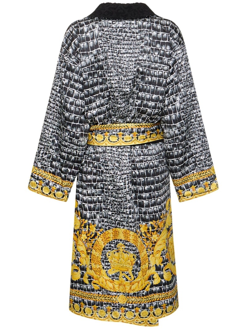 Heritage printed bathrobe - 4