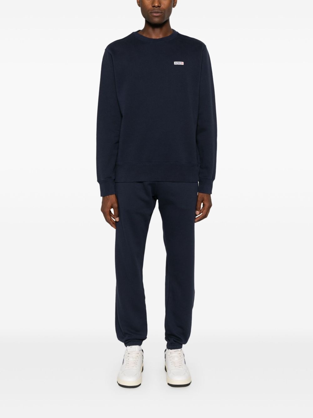 AUTRY logo-patch cotton sweatshirt | REVERSIBLE