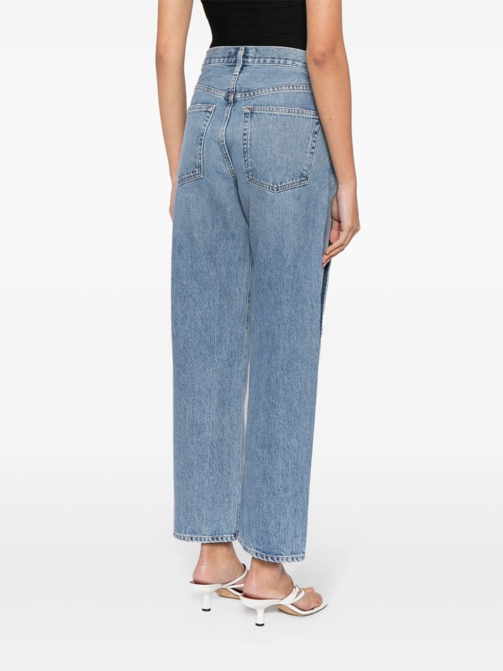 Fold Jean high-rise wide-leg jeans - 4