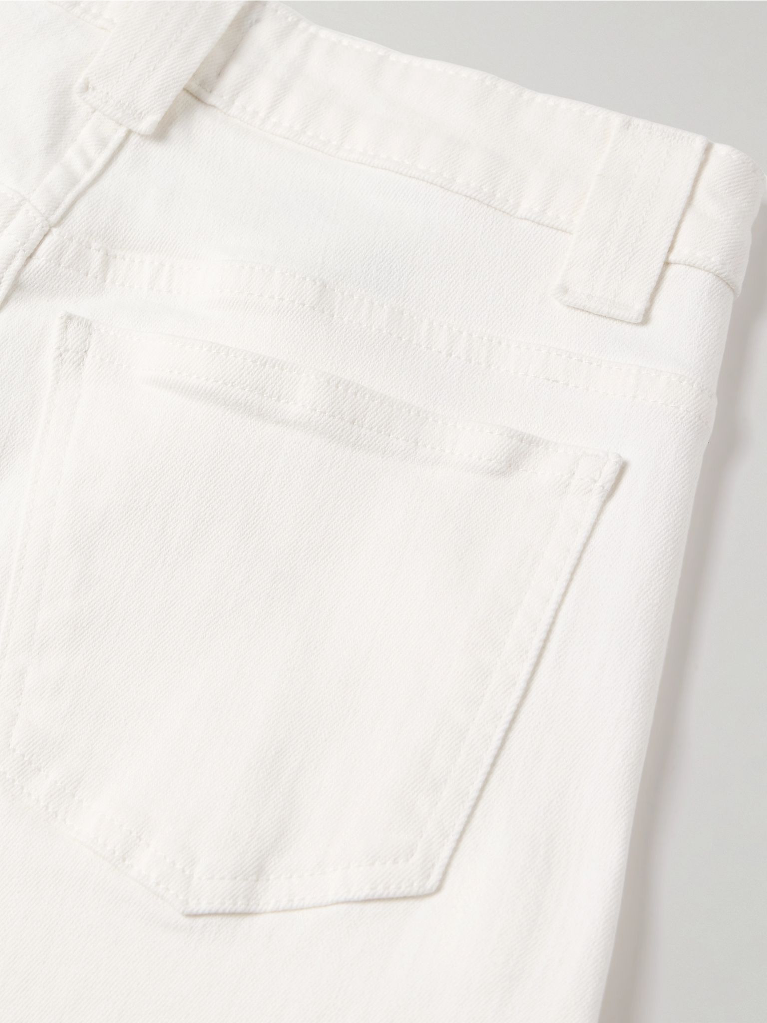Dane high-rise wide-leg jeans White - 6
