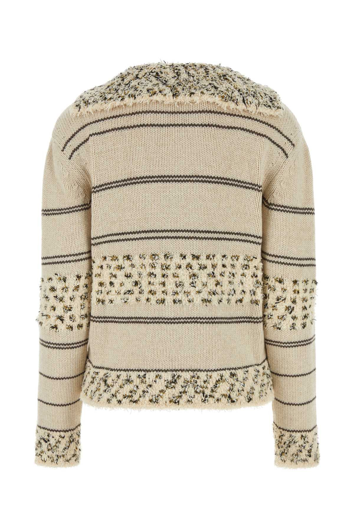 Bottega Veneta Women Embroidered Wool Blend Polo Shirt - 2
