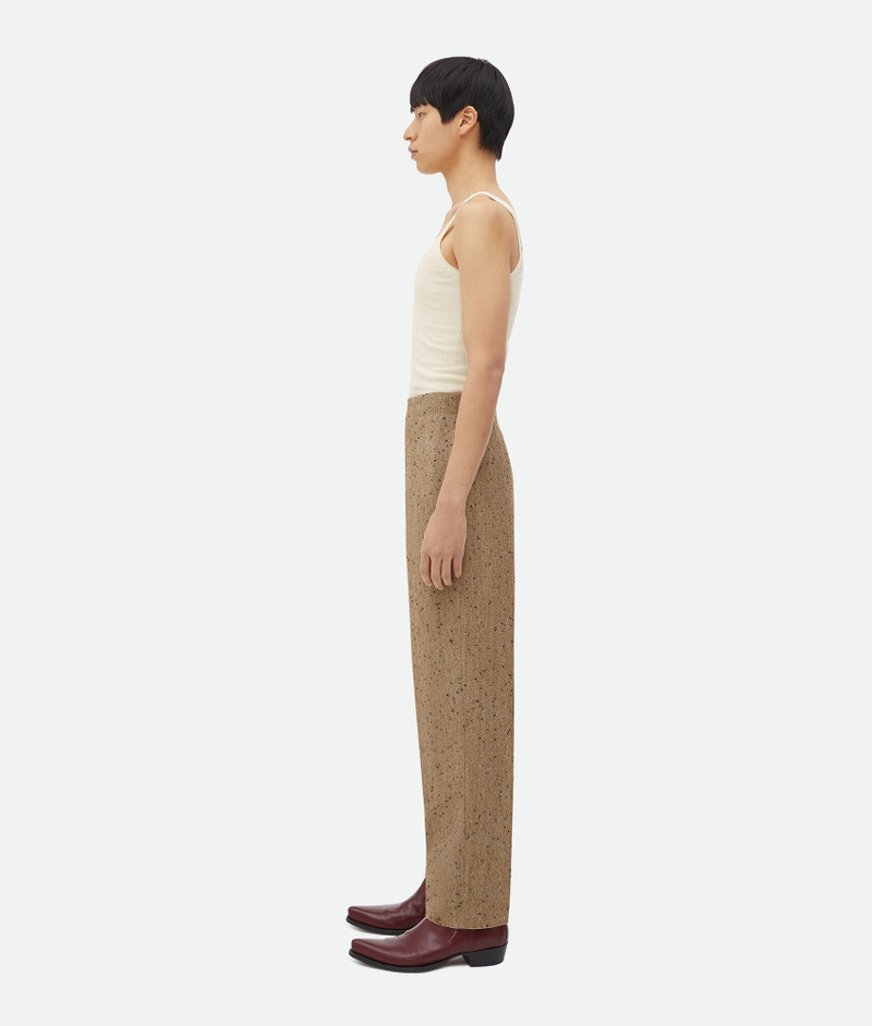 Bottega Veneta Straight Leg Knotted Wool Trousers outlook