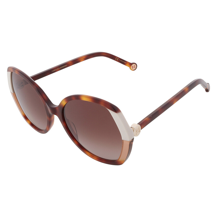 Carolina Herrera Brown Gradient Butterfly Ladies Sunglasses CH 0051/S 0C1H/HA 58 - 3