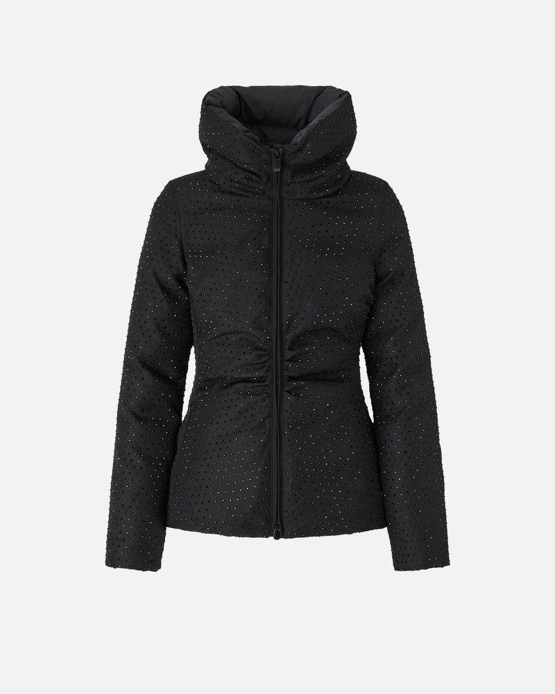 FULLY RHINESTONED SHORT DOWN JACKET 1