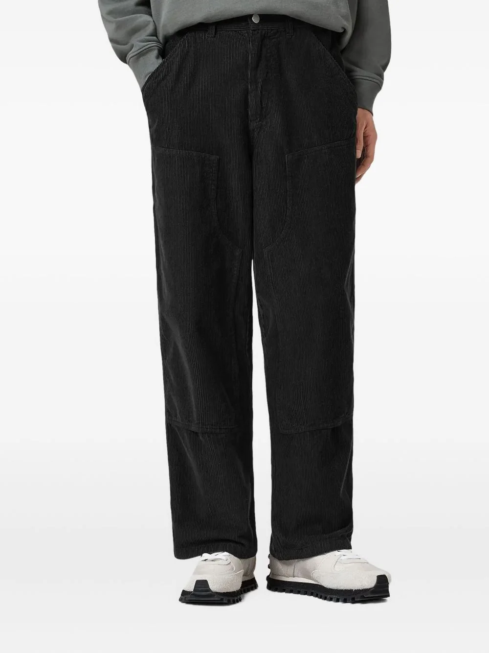 Dustan corduroy-texture trousers - 1