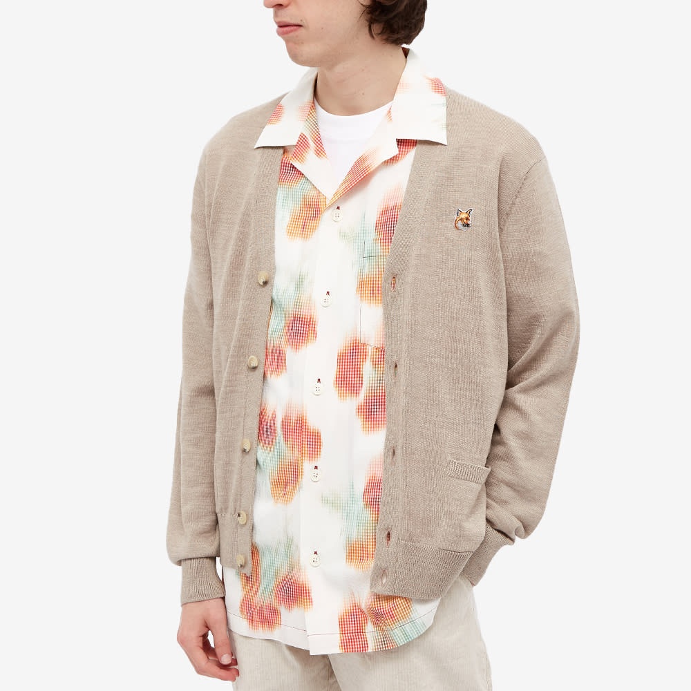 Maison Kitsuné Fox Head Patch Classic Cardigan - 4