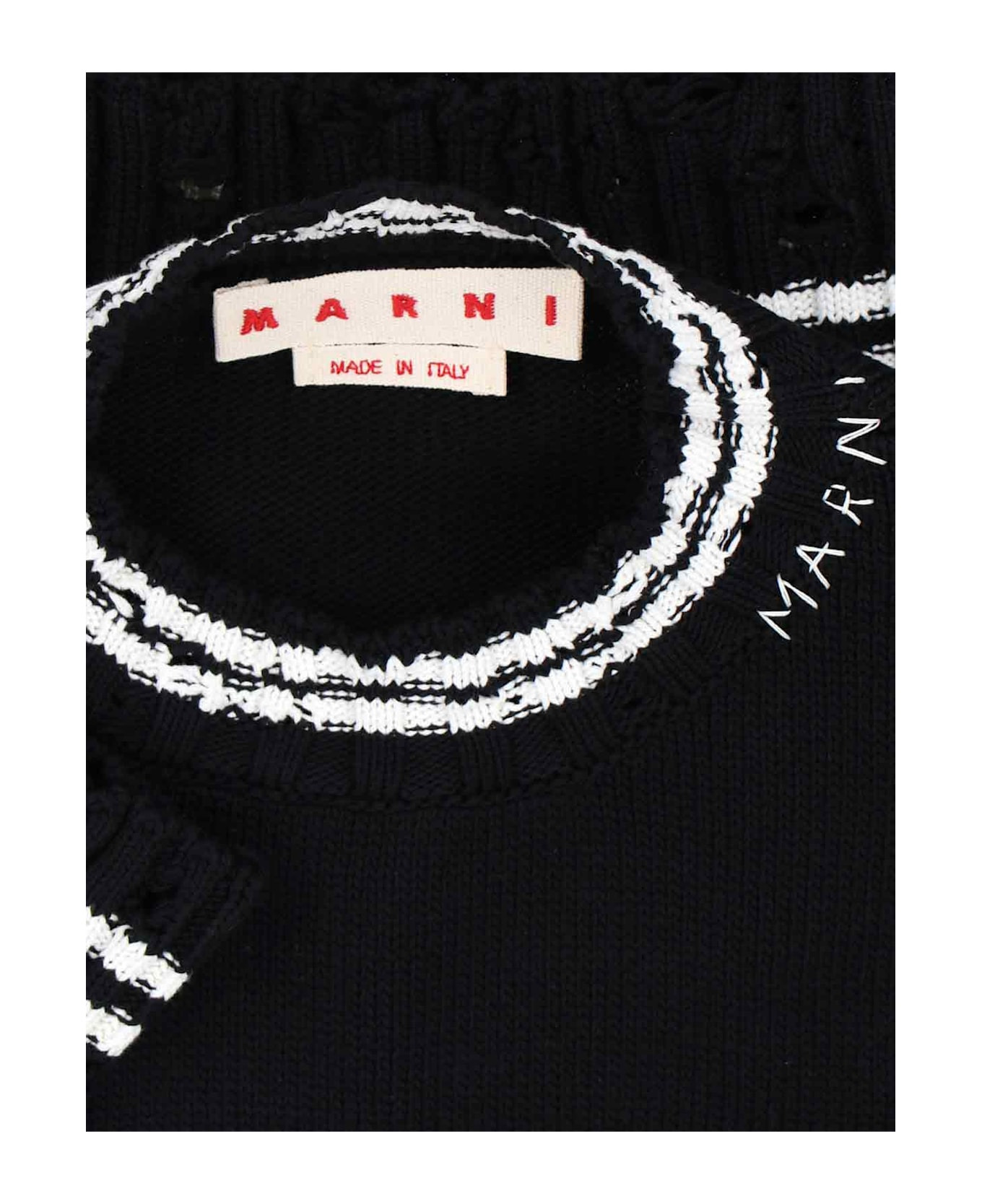 Crop Crew Neck Sweater - 3