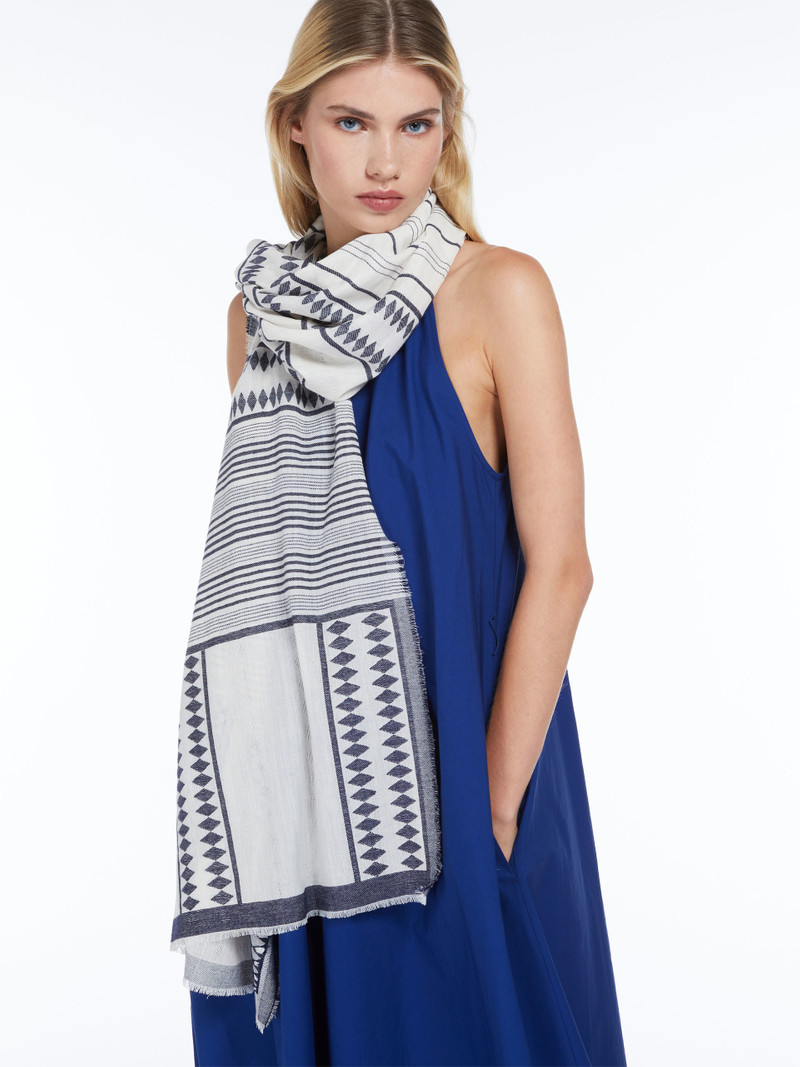 MIRTO Fil coupé jacquard stole 4