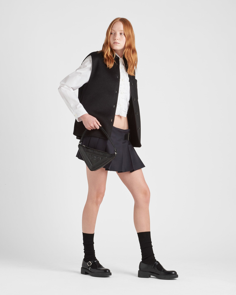 Prada Single-breasted cashgora vest outlook