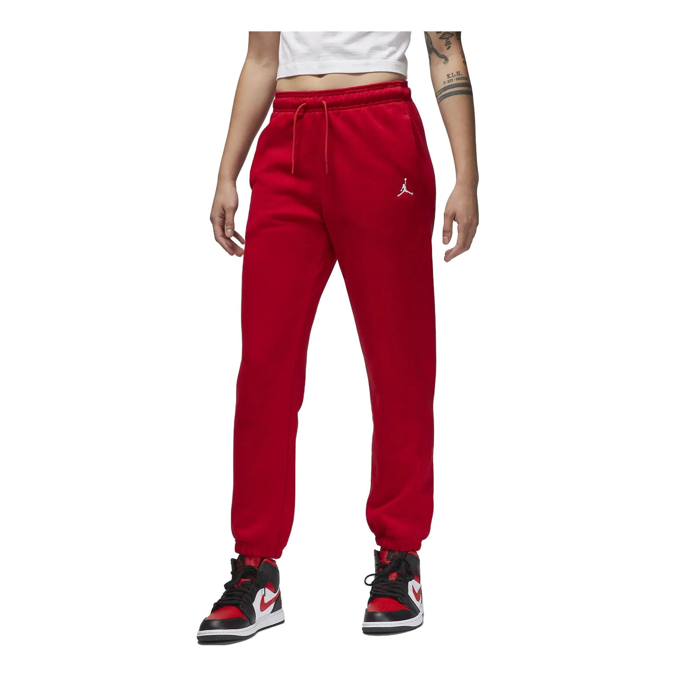 (WMNS) Air Jordan Brooklyn Sweatpants 'Red' FN4494-687 - 1