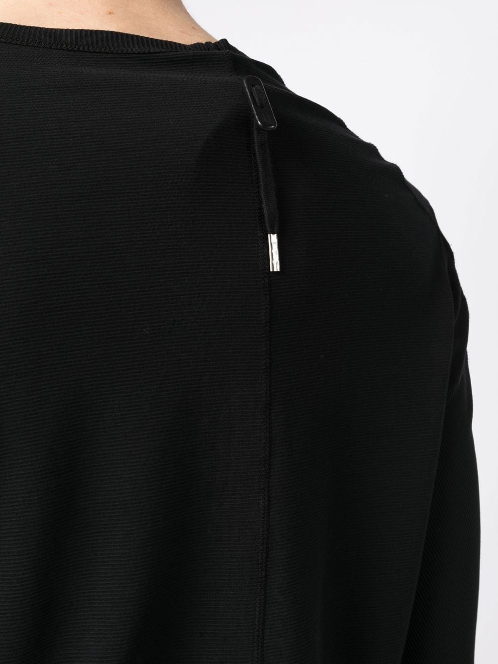 crew neck longline top - 5