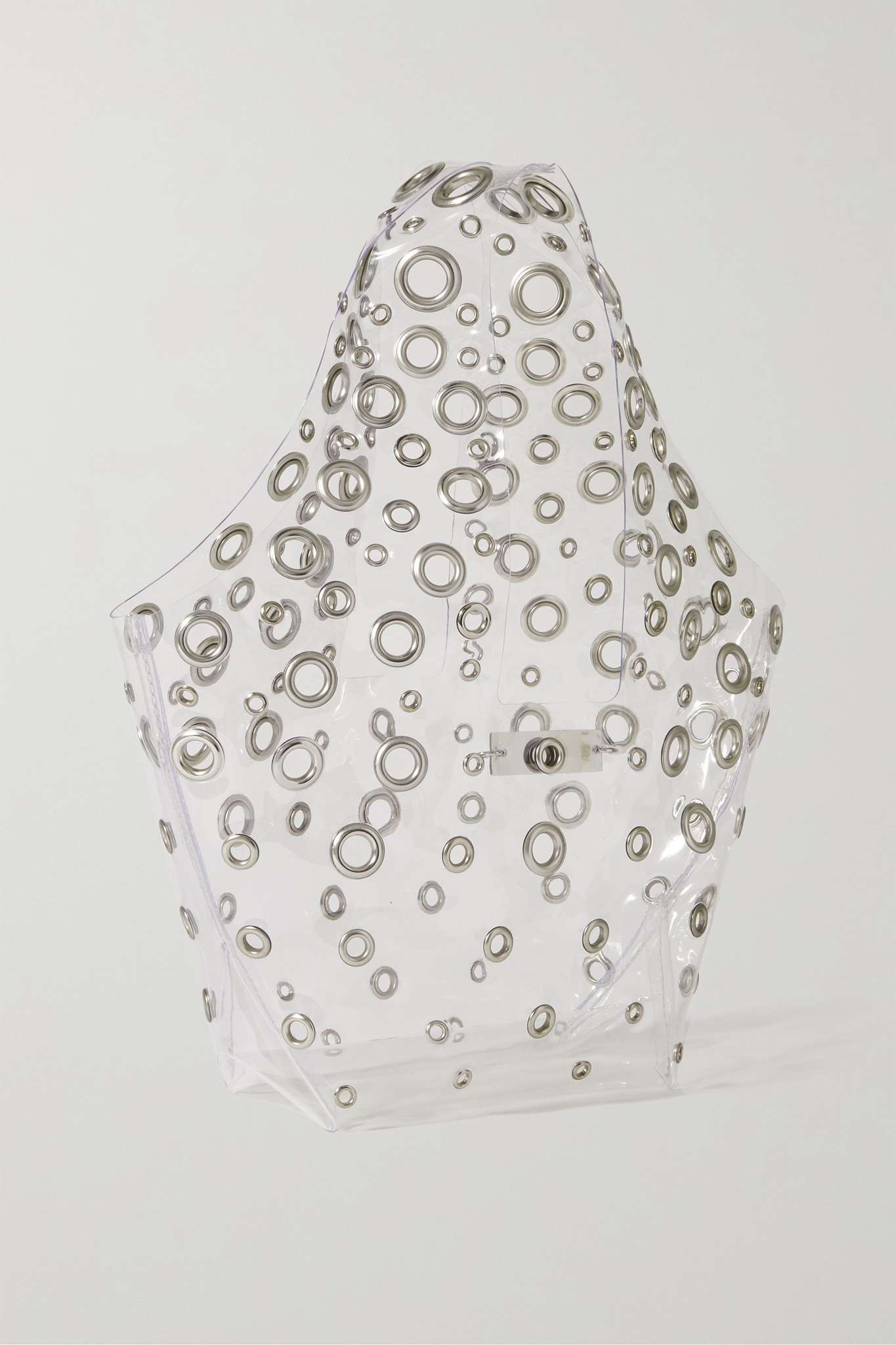 【PACO RABANNE】ミニ eyelet-embellished pvc トート Paco Rabanne Mini eyelet-embellished PVC tote | netaporter