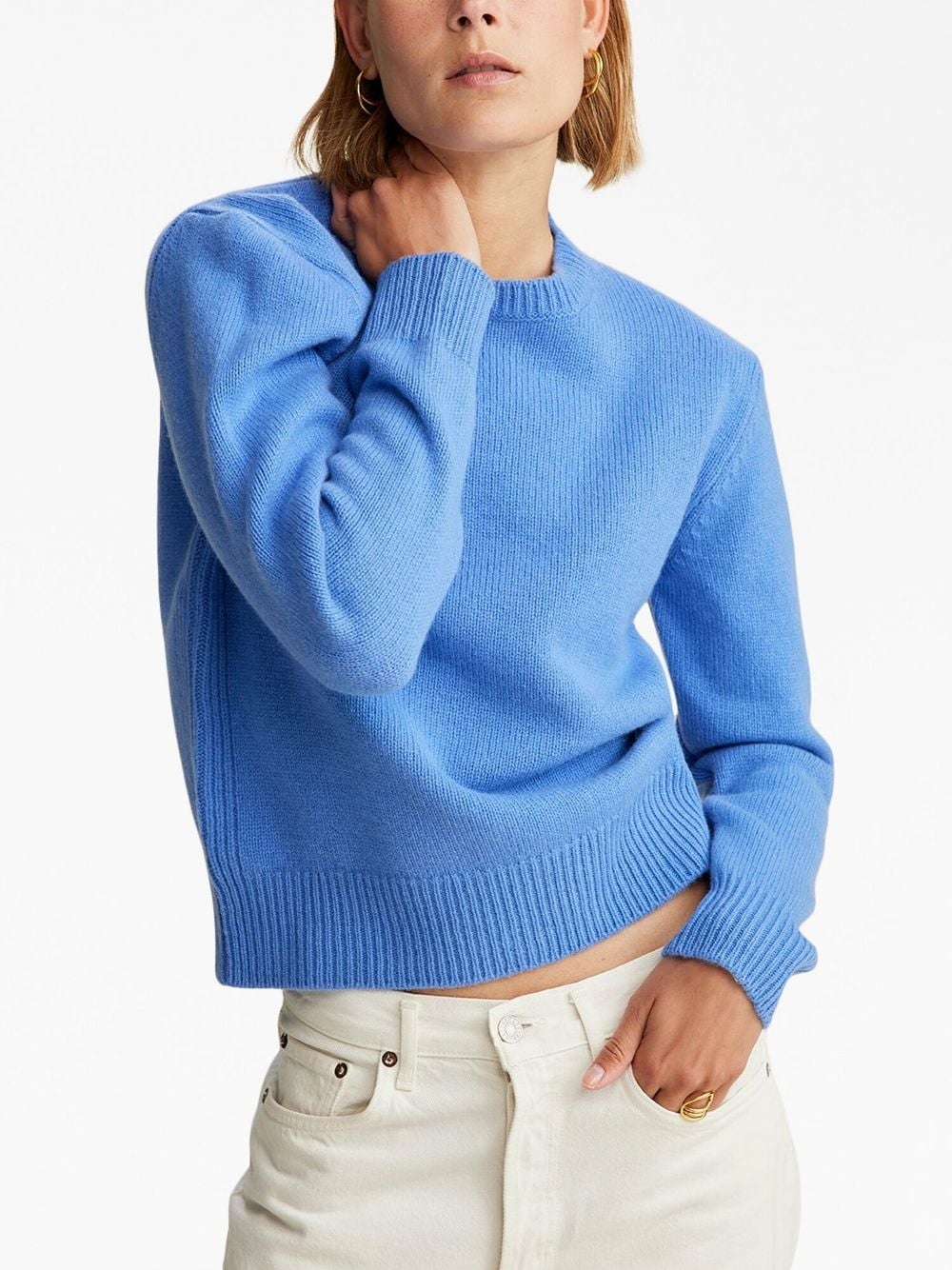 embroidered-logo fine-knit sweater - 2