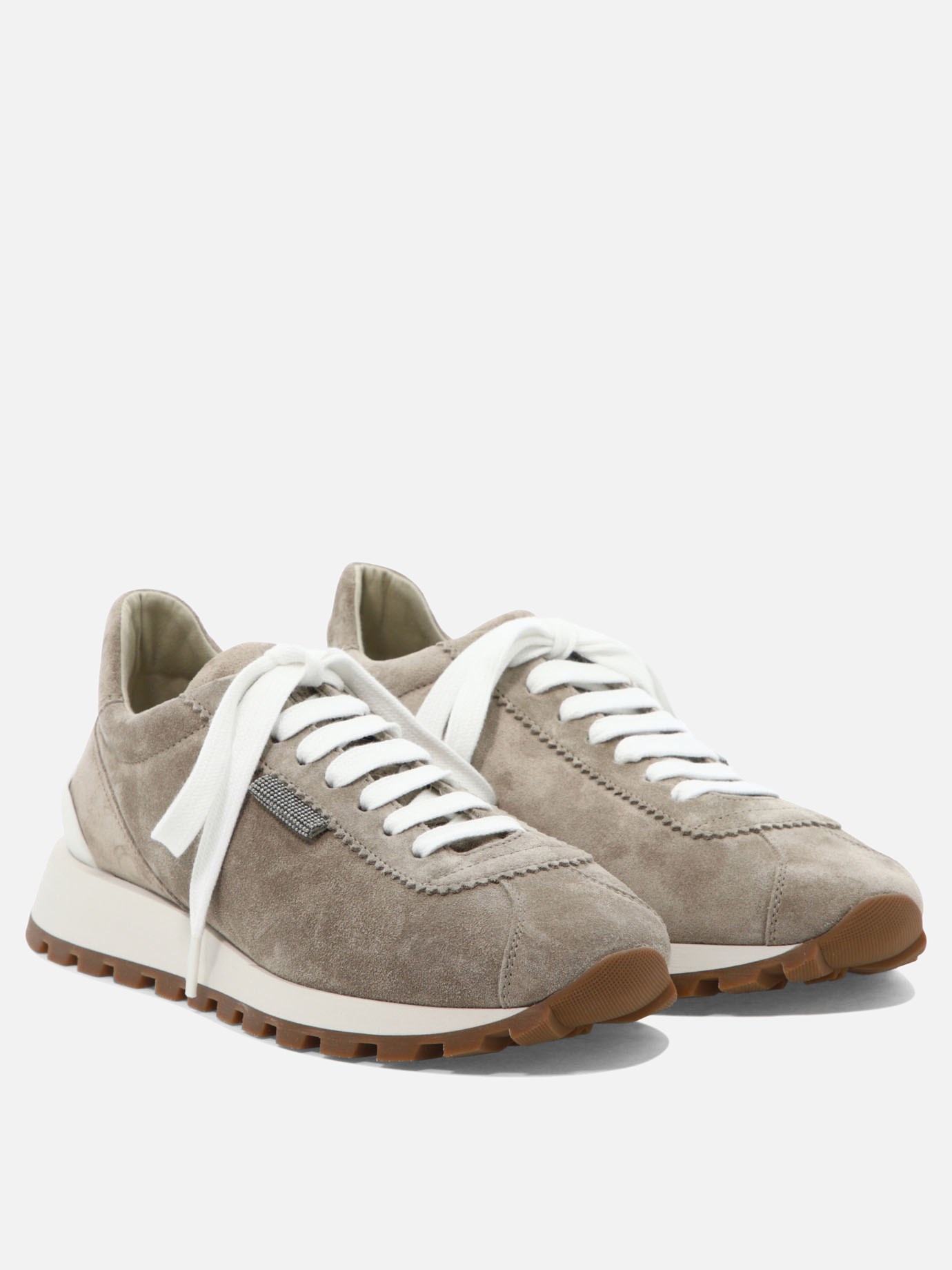 【関税込み】BRUNELLO CUCINELLI SHINY TAB SNEAKERS Brunello Cucinelli Suede sneakers | viettishop | REVERSIBLE