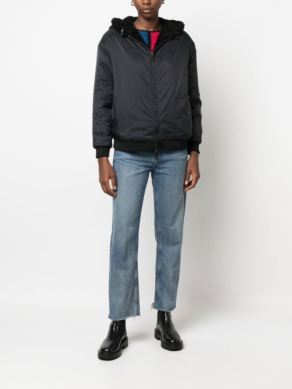 faux-shearling reversible jacket - 4