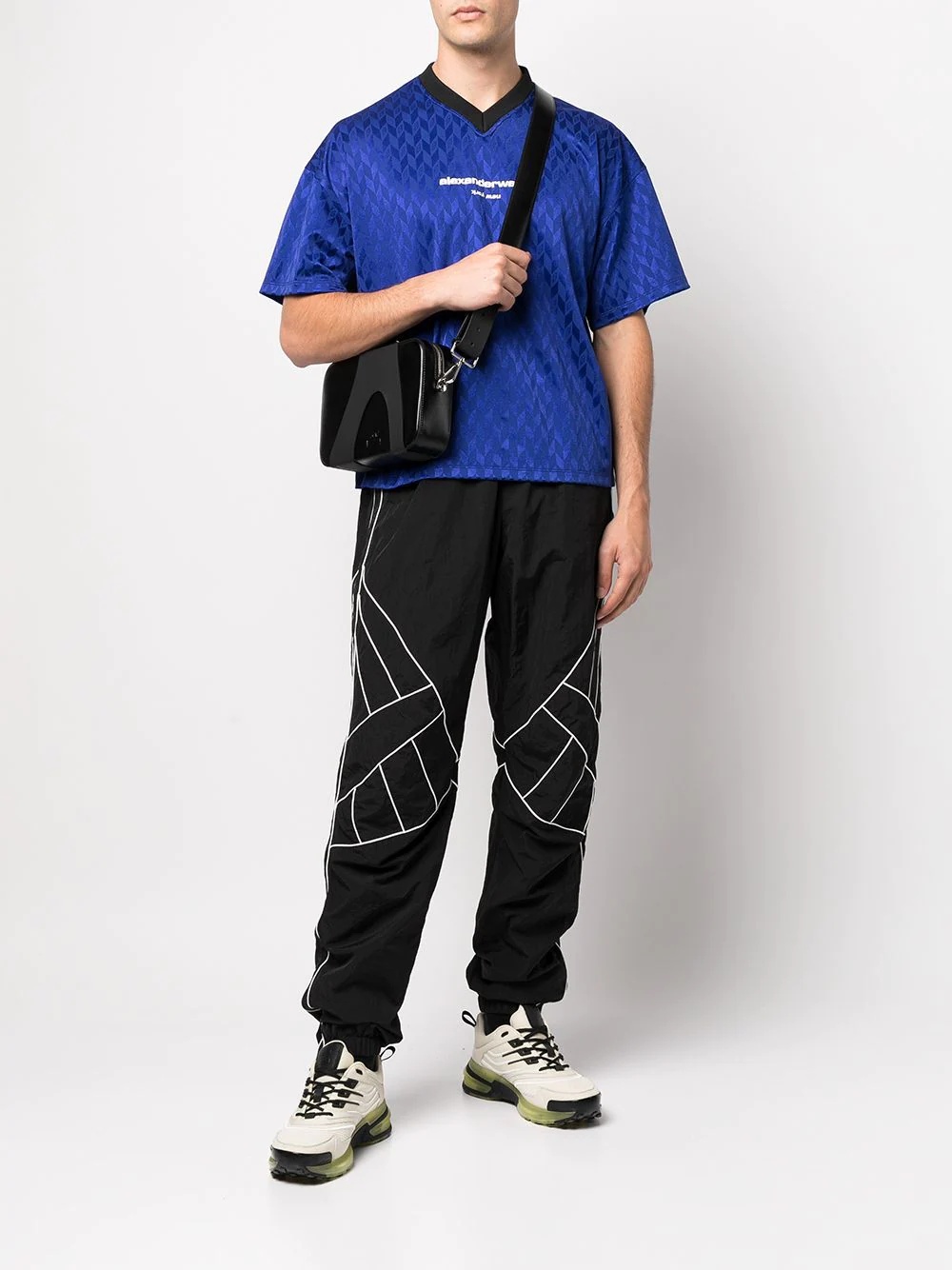 pipe-trim drawcord track pants - 2