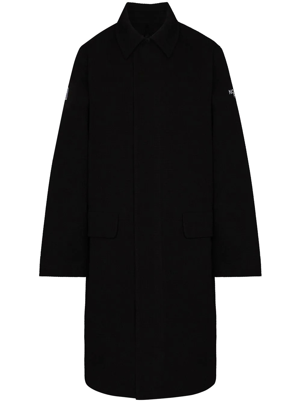 concealed fastening midi coat - 1