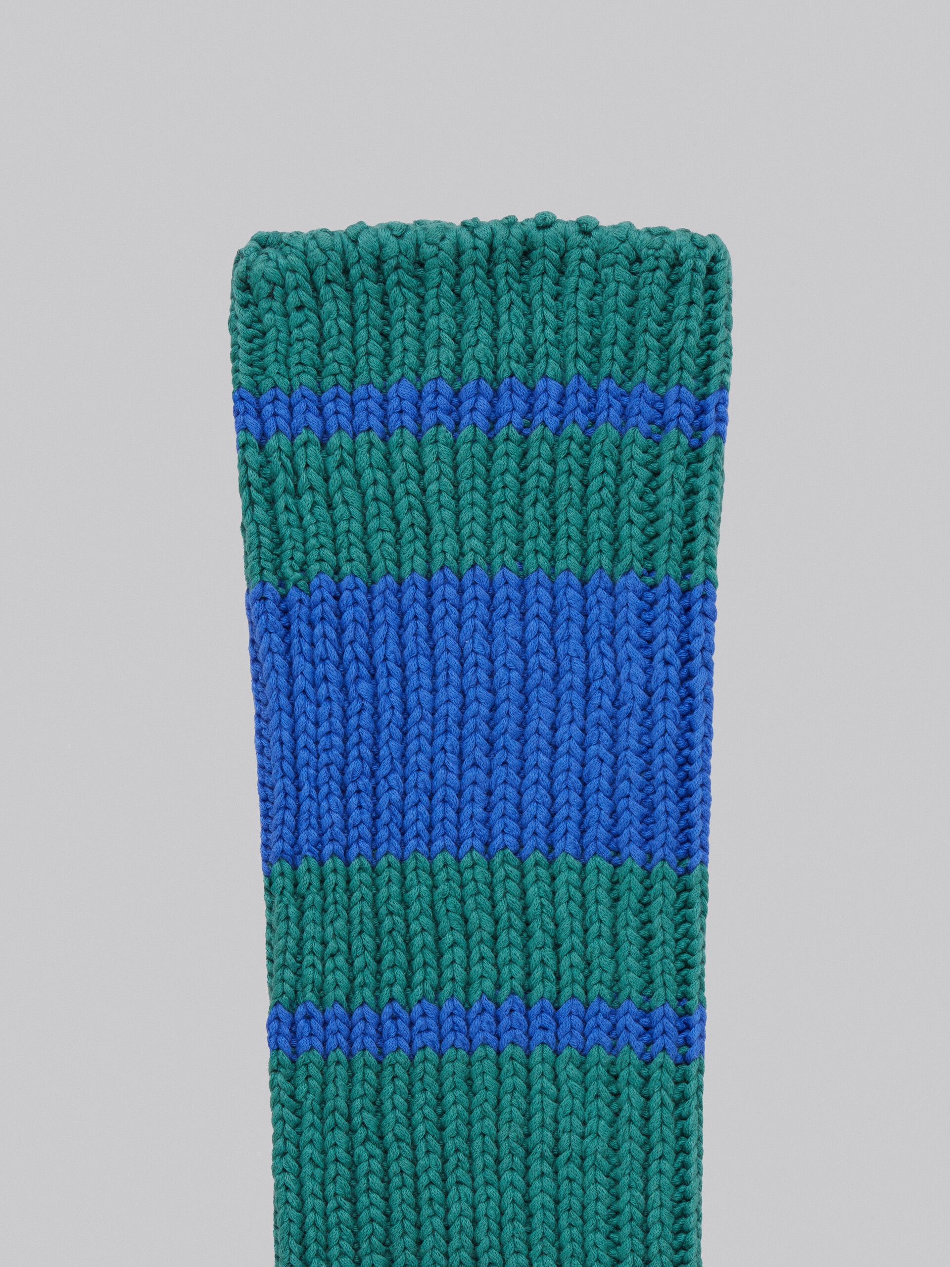 GREEN COTTON KNEE-LENGTH SOCKS - 3