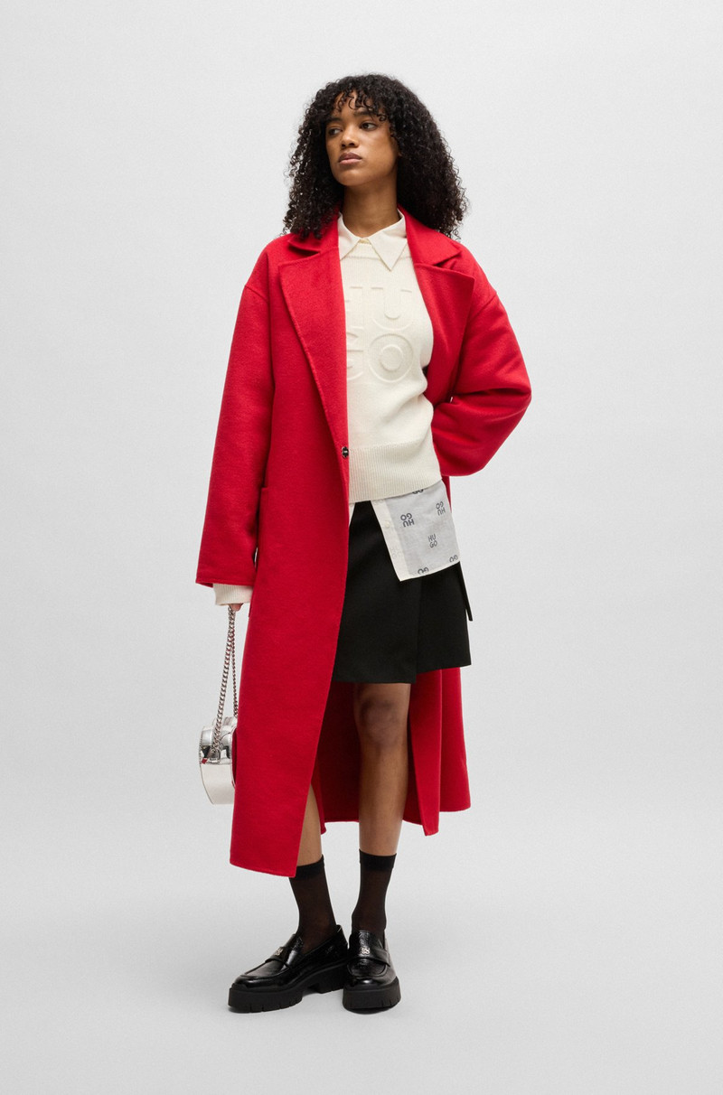 HUGO WRAP MINI SKIRT WITH BRANDED BELT BUCKLE outlook