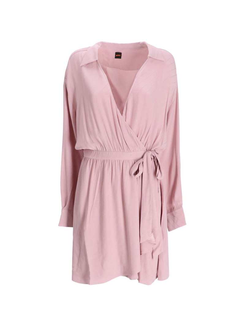 V-neck tie dress 1