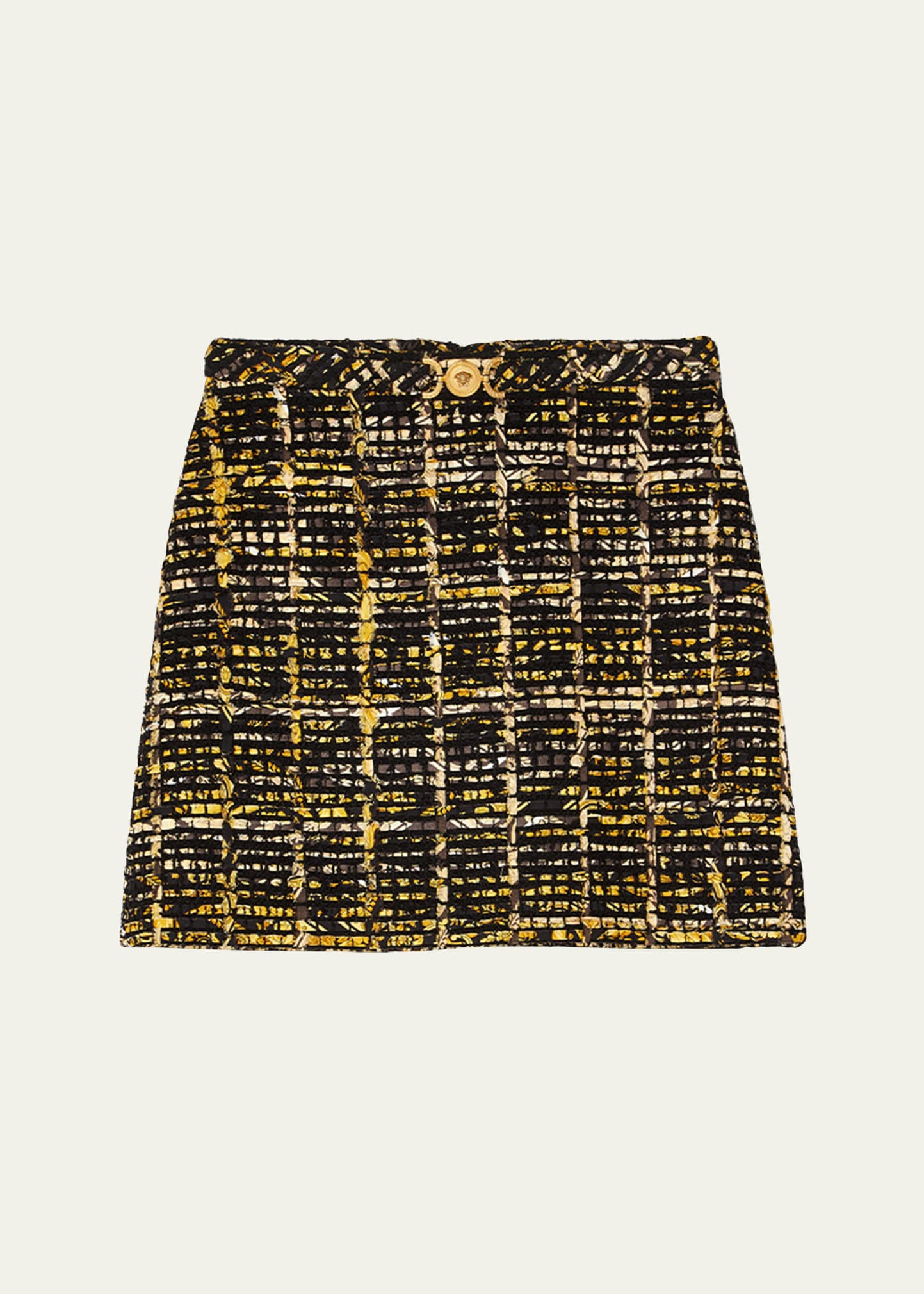 Upcycle Jacquard Belted Mini Skirt - 1