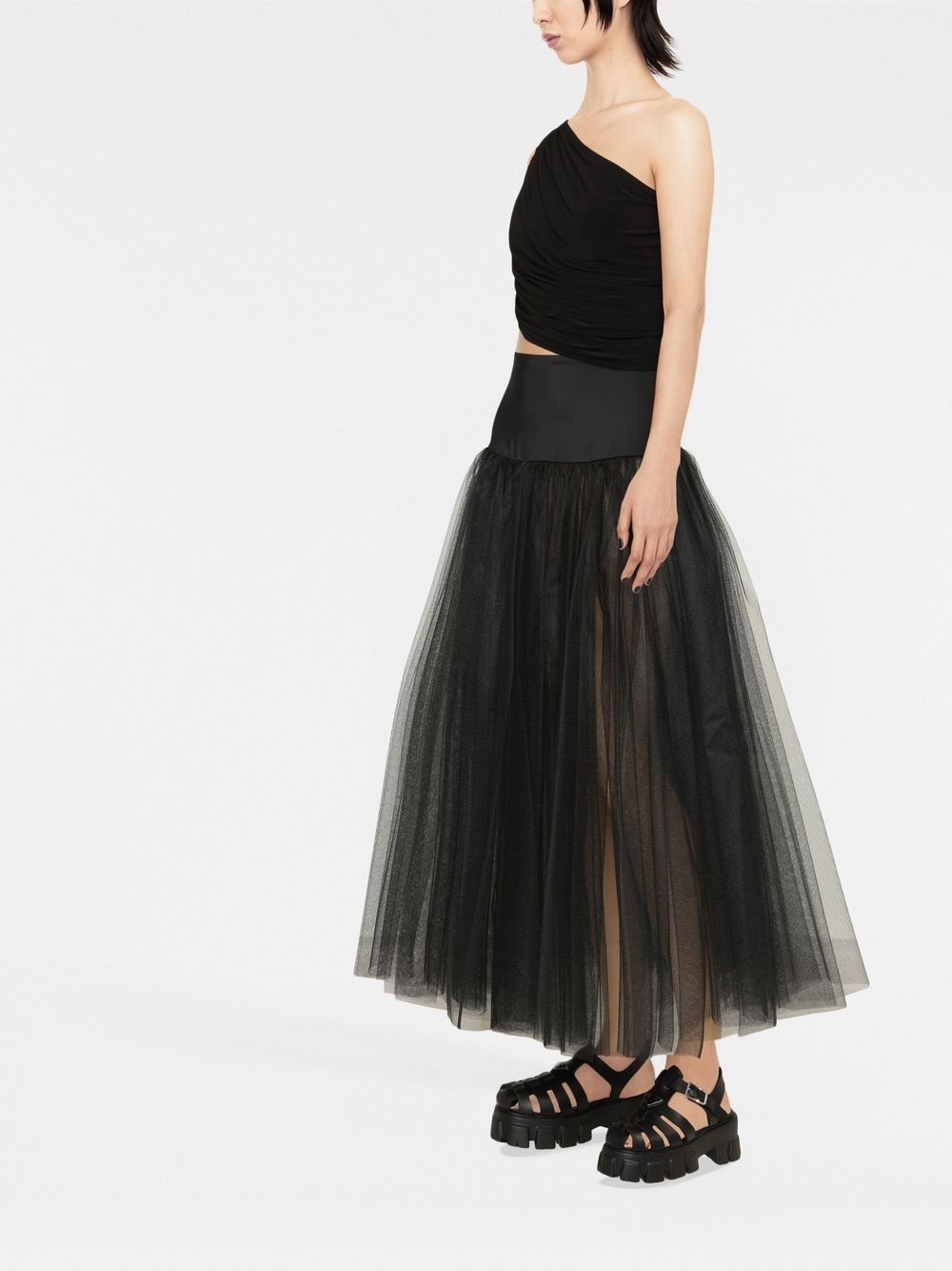 Diana ruched one-shoulder top - 4