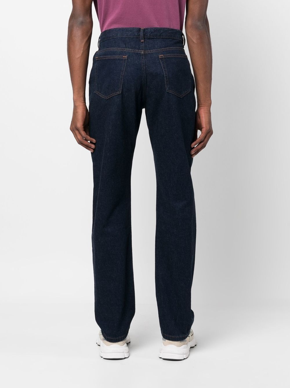 mid-rise straight-leg jeans - 4