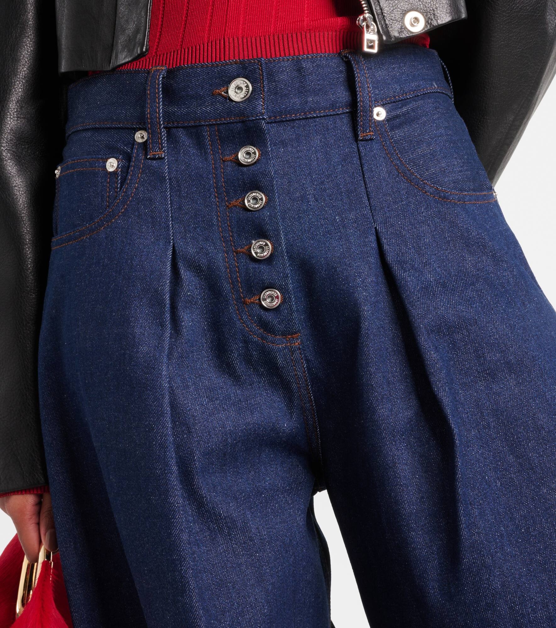 De-Nîmes Ovalo mid-rise wide-leg jeans - 4