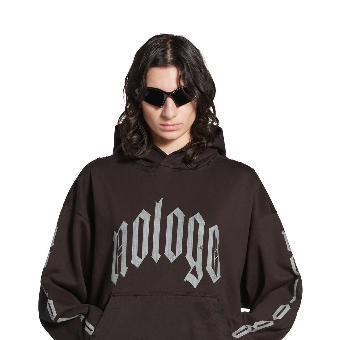 Nologo Hoodie Medium Fit in Black/grey - 5