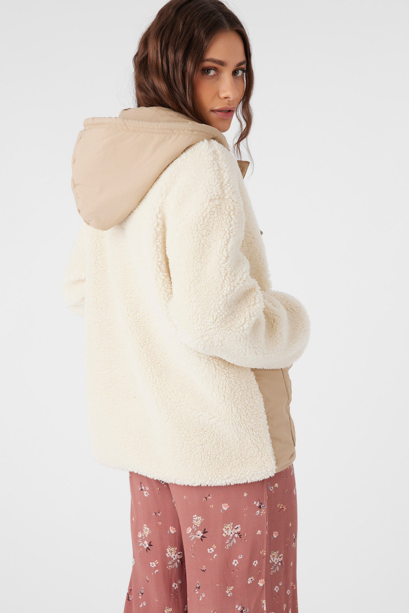 Meena High Pile Fleece Quilted Jacket 1