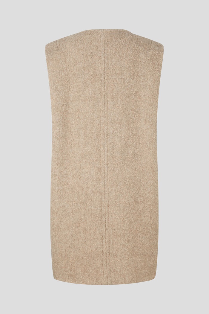 Juno Alpaca and pure new wool waistcoat in Beige - 8