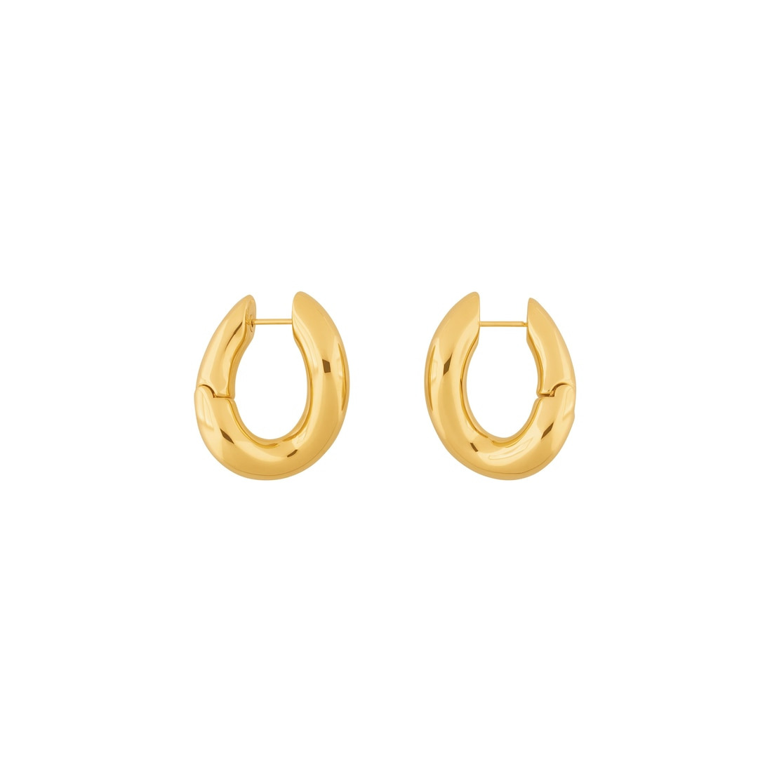 Women's Loop Earrings in Gold - 1