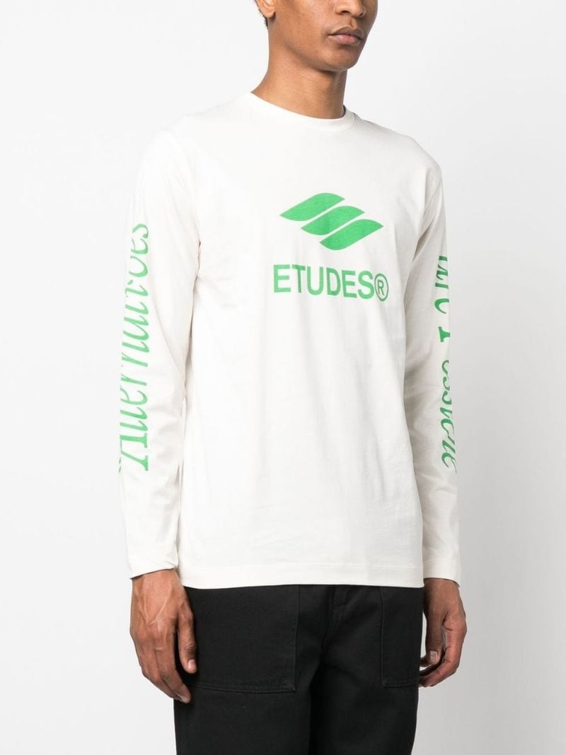 logo-print organic cotton T-shirt - 3