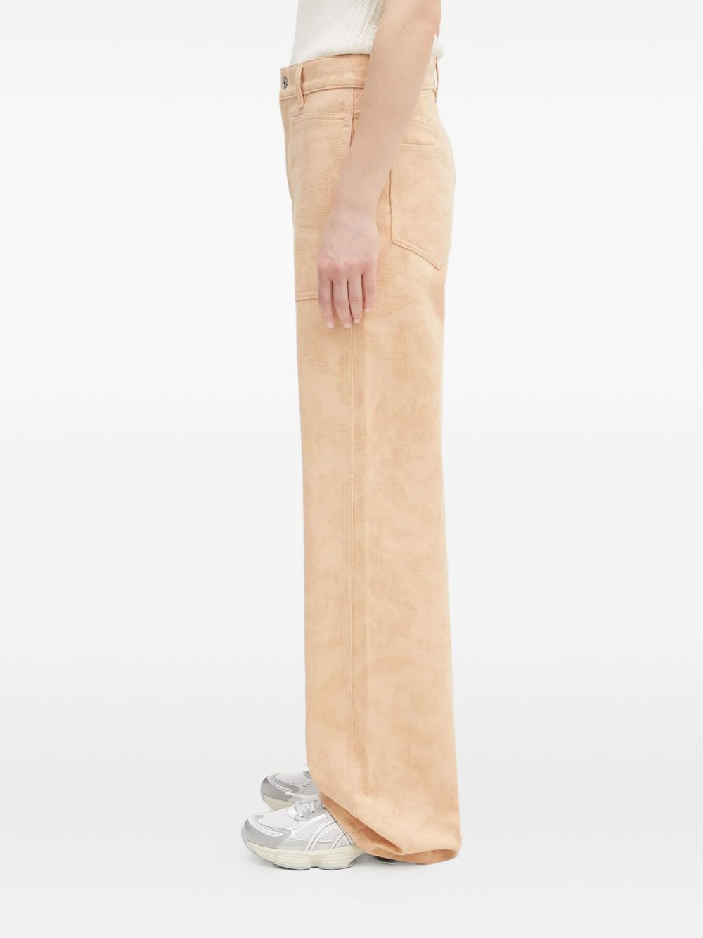 KENZO Peonies patch-pocket jeans - 3
