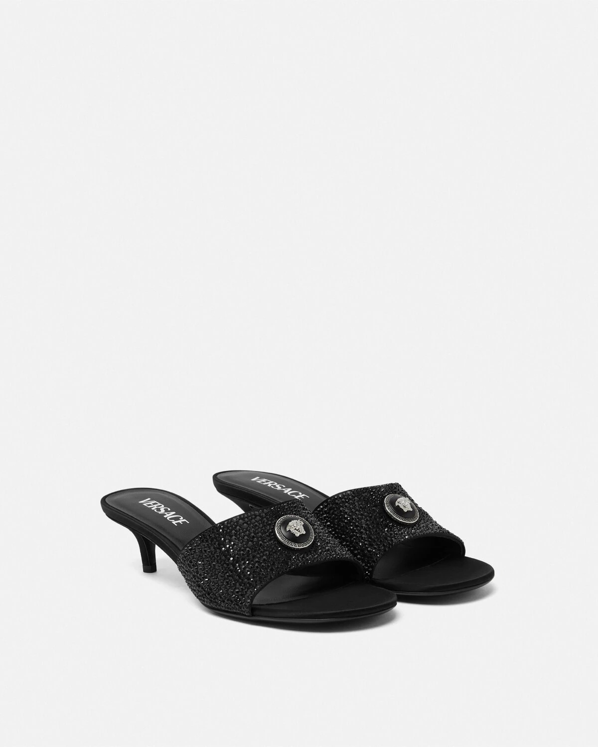 Crystal Alia Mules 45 mm - 2