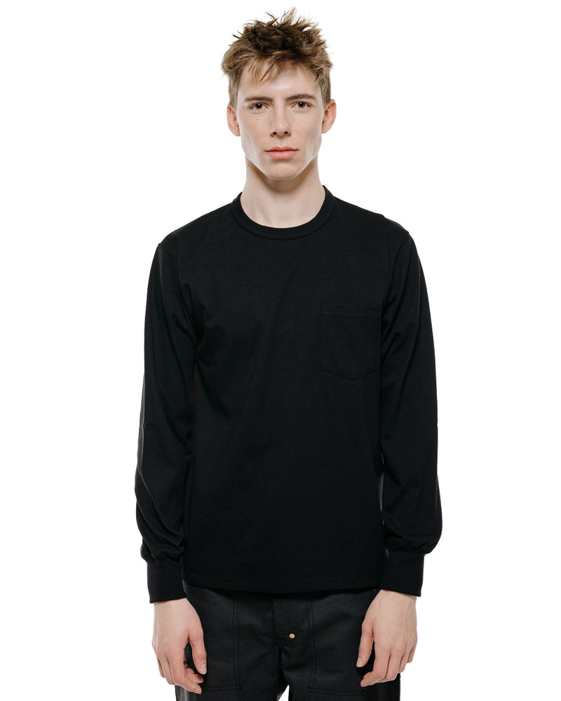The Real McCoys MC24019 Pocket Tee L/S Black outlook