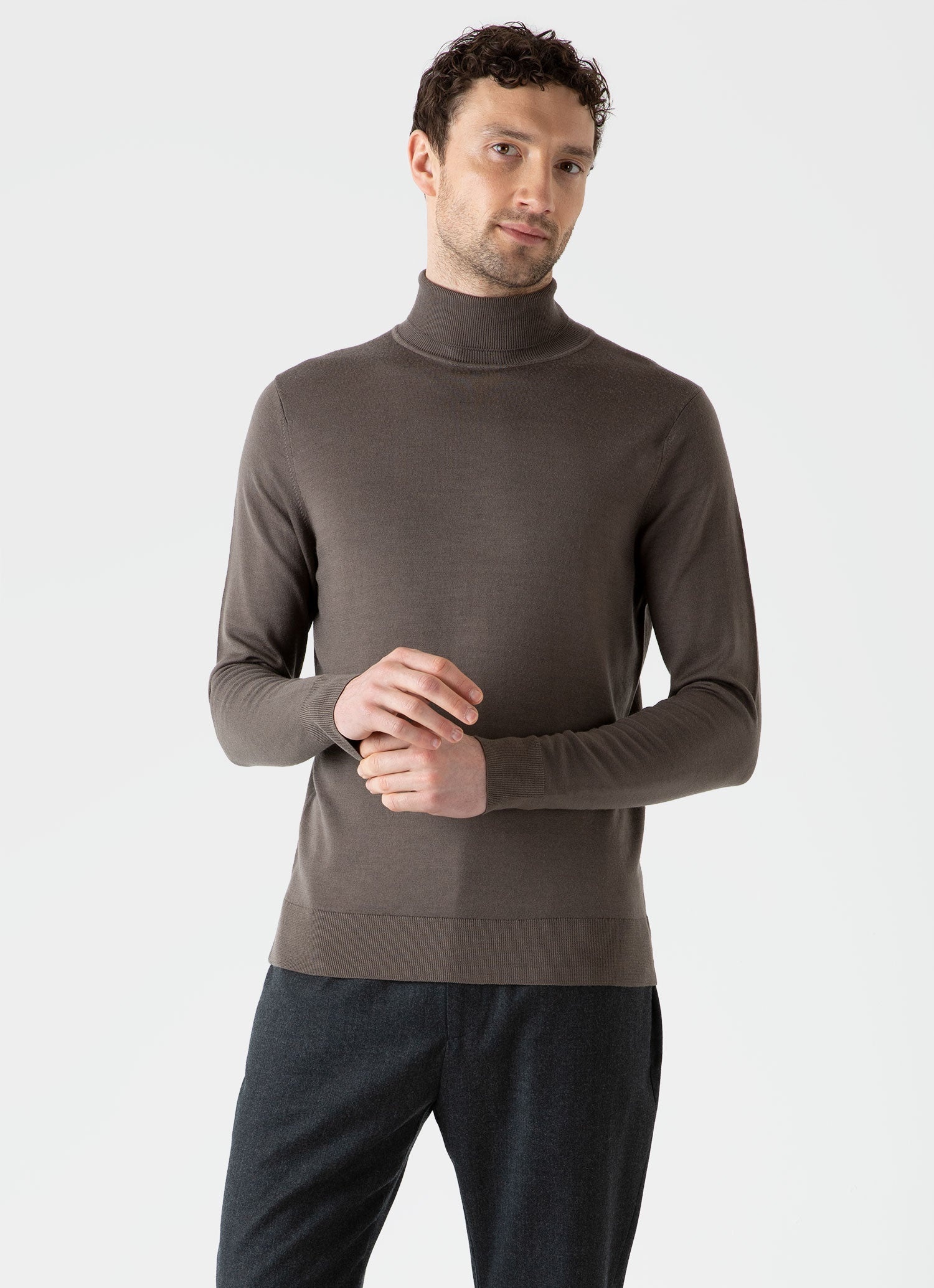 Fine Merino Wool Roll Neck - 2