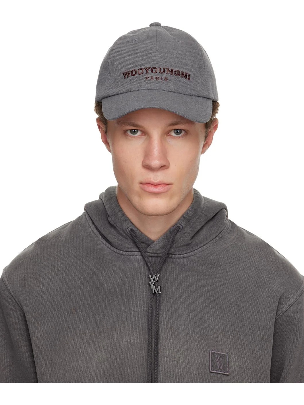 Gray Dyed Oxford Ball Cap - 1
