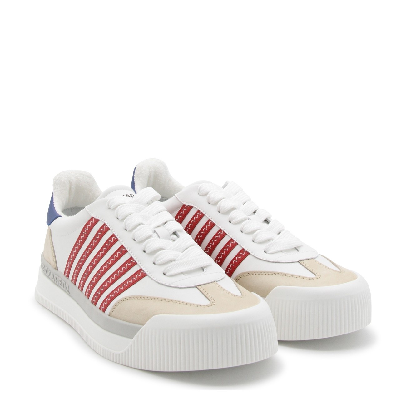 multicolour leather sneakers - 2