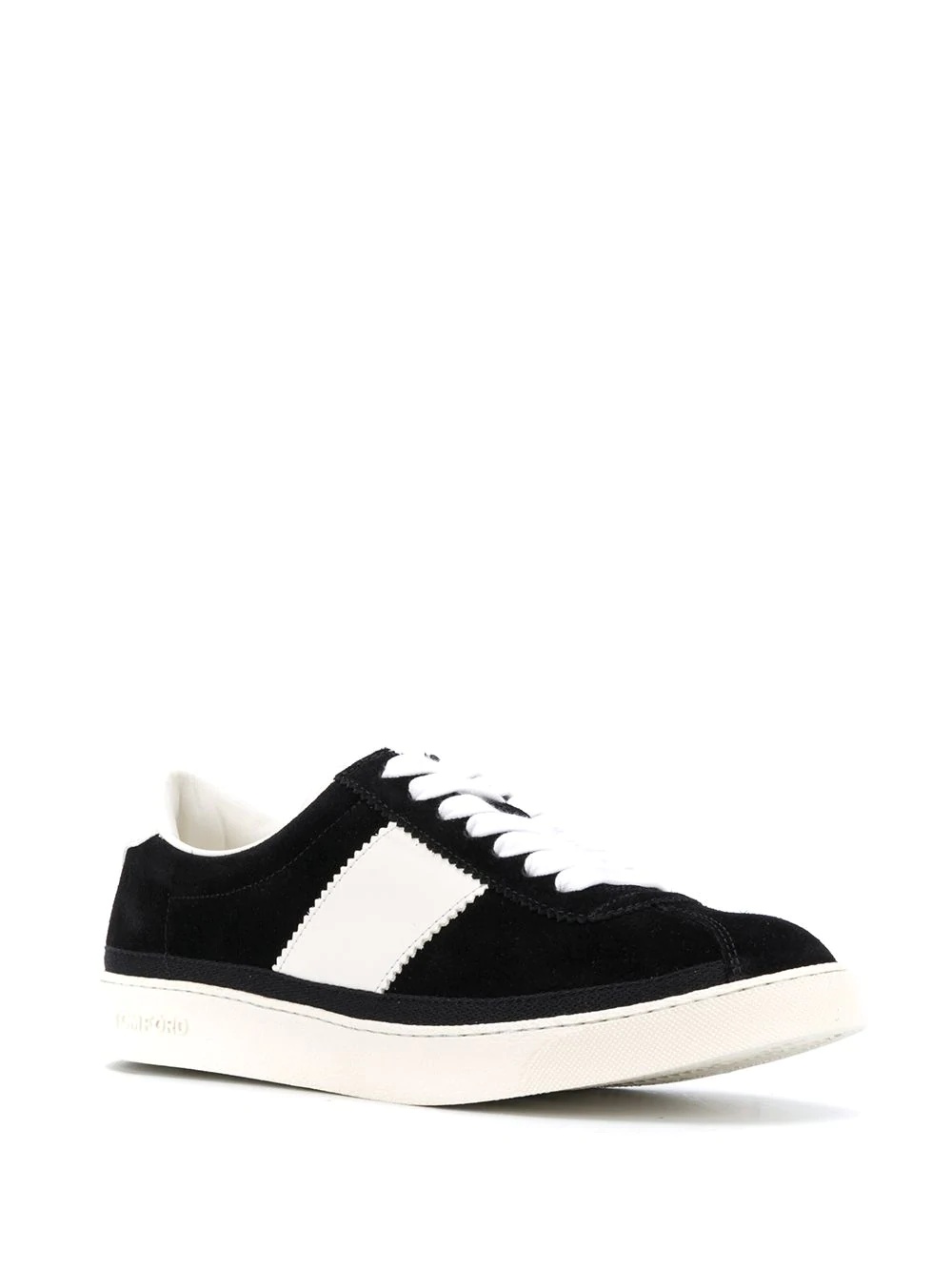 panelled low-top sneakers - 2