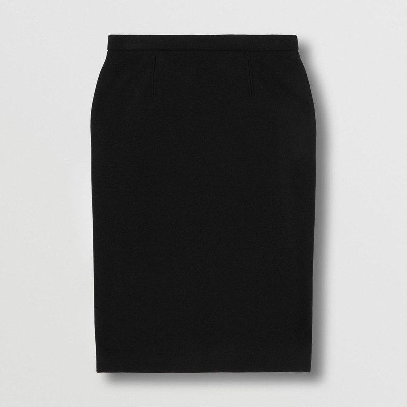Technical Wool Felt Pencil Skirt 1