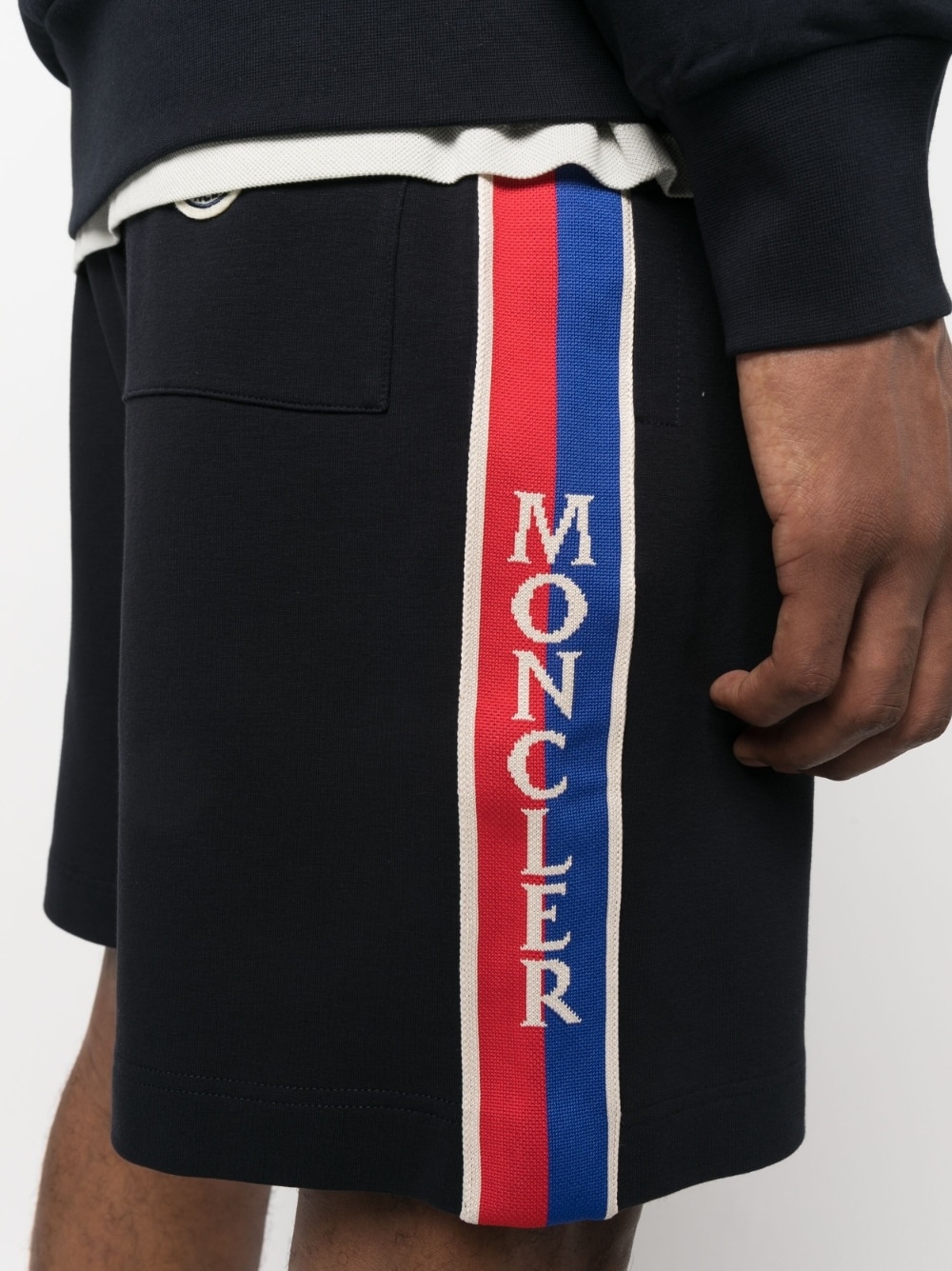 logo-stripe track shorts - 5