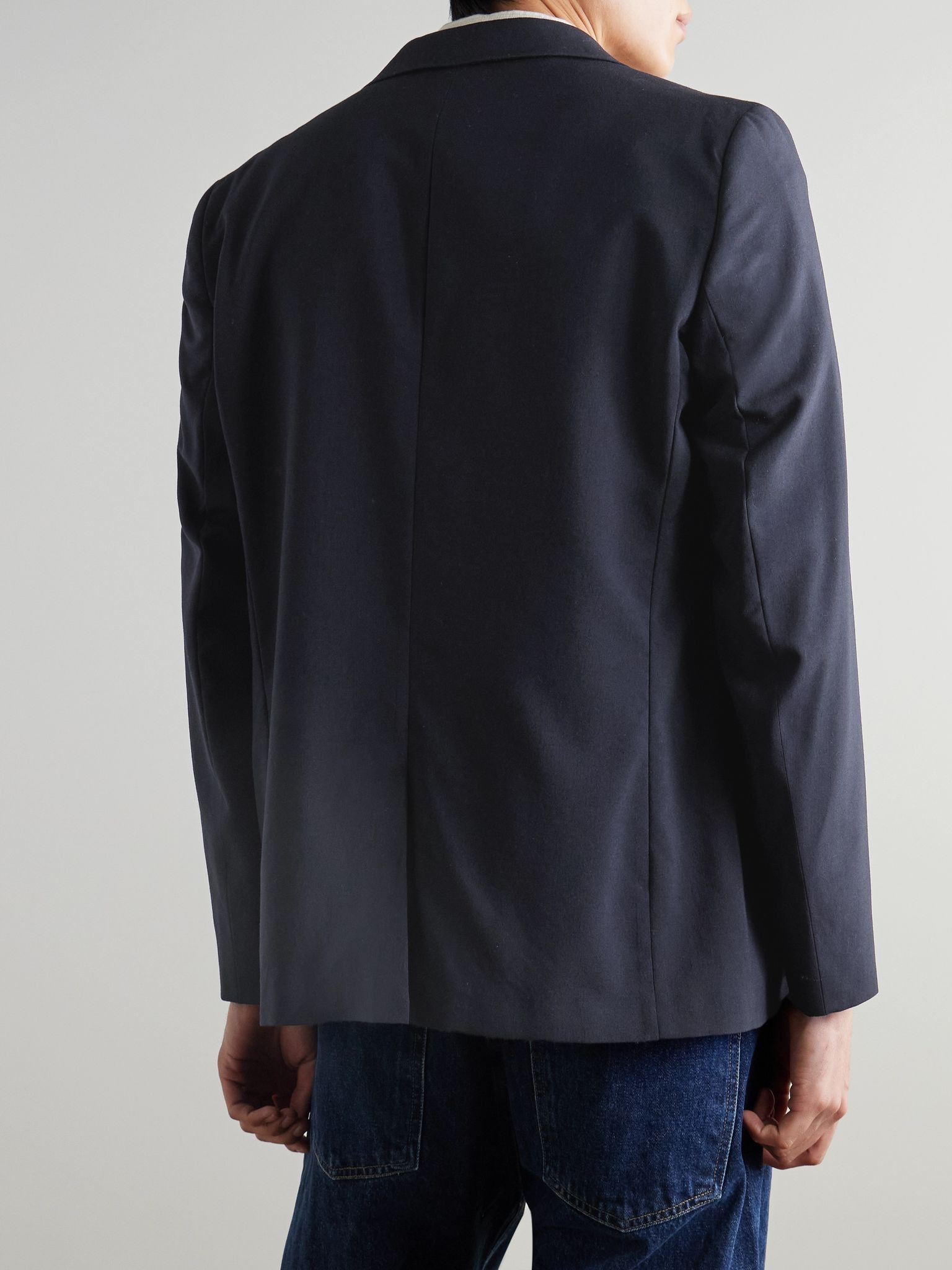 Wool Blazer Navy - 3